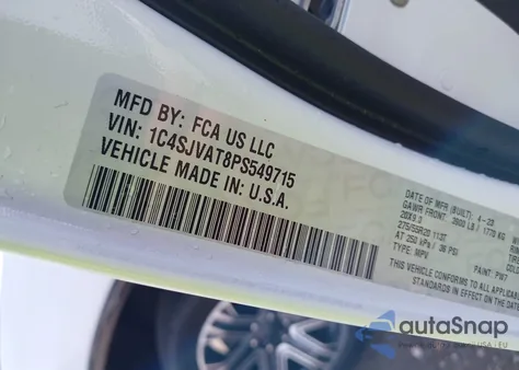 2023 Jeep Wagoneer Series I 4X4 from USA, damaged, VIN 1C4SJVAT8PS549715